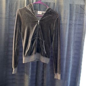 Vintage Juicy Couture Track Suit Top- Brown with Butterfly Detail